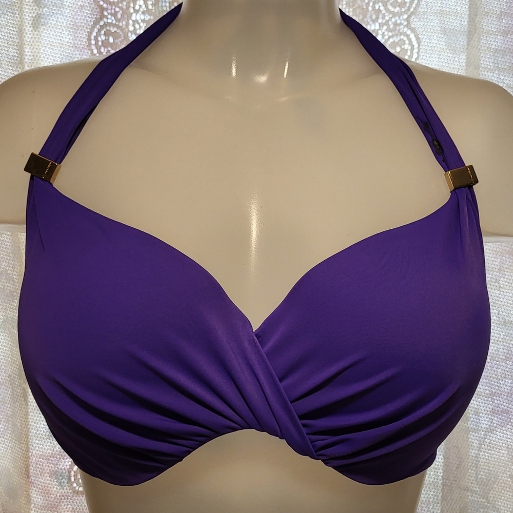 Victoria's Secret Purple Halter Bikini Top